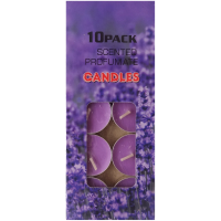 Свічки чайні без запаху (1 уп, 10 шт) фіолетові - головне фото